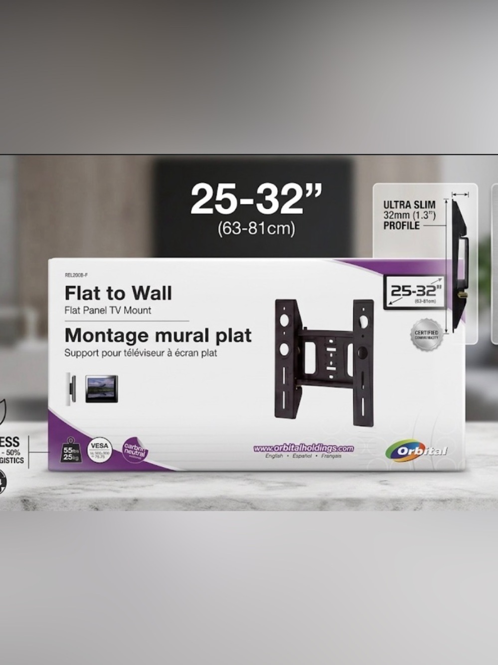 New In Box Flat Panel TV Mount 25-32"